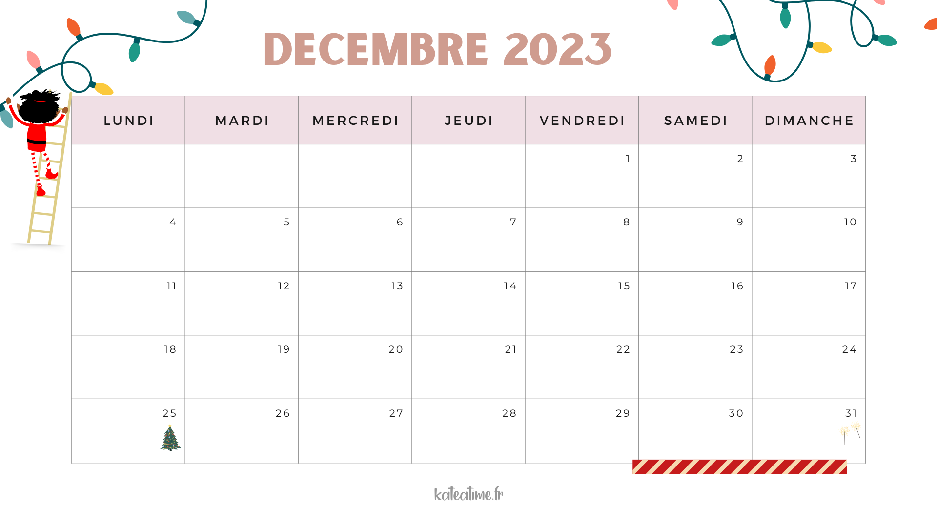 printables decembre